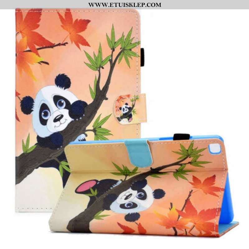 Etui Folio do Samsung Galaxy Tab A7 Lite Śliczna Panda